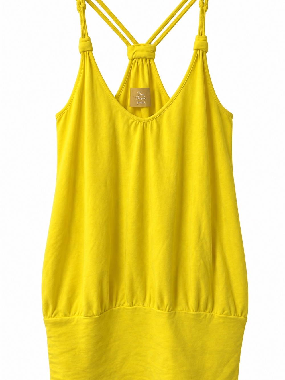 LBright Yellow Knot-Back Camisole